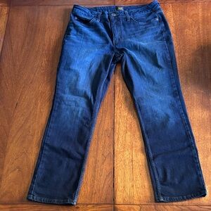 Lee Men's Dark Blue Straight Jeans